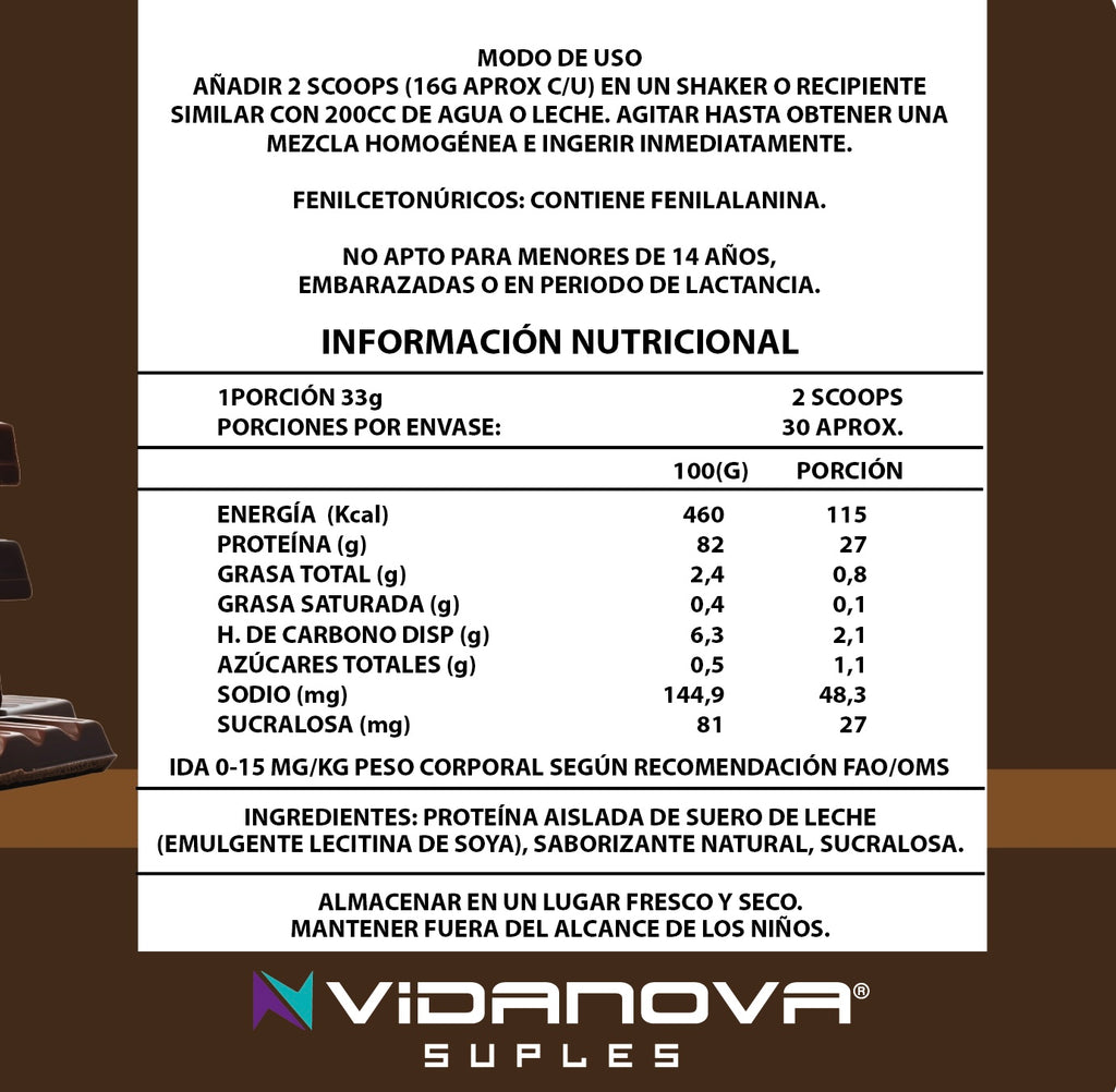 Proteína Iso Whey 1kg Chocolate