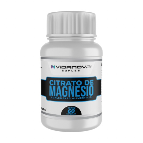 Citrato de Magnesio 400mg 60 Caps