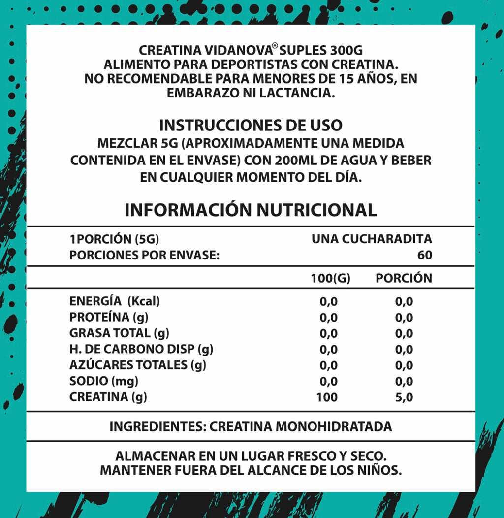 Creatina Monohidratada 300g 200 Mesh