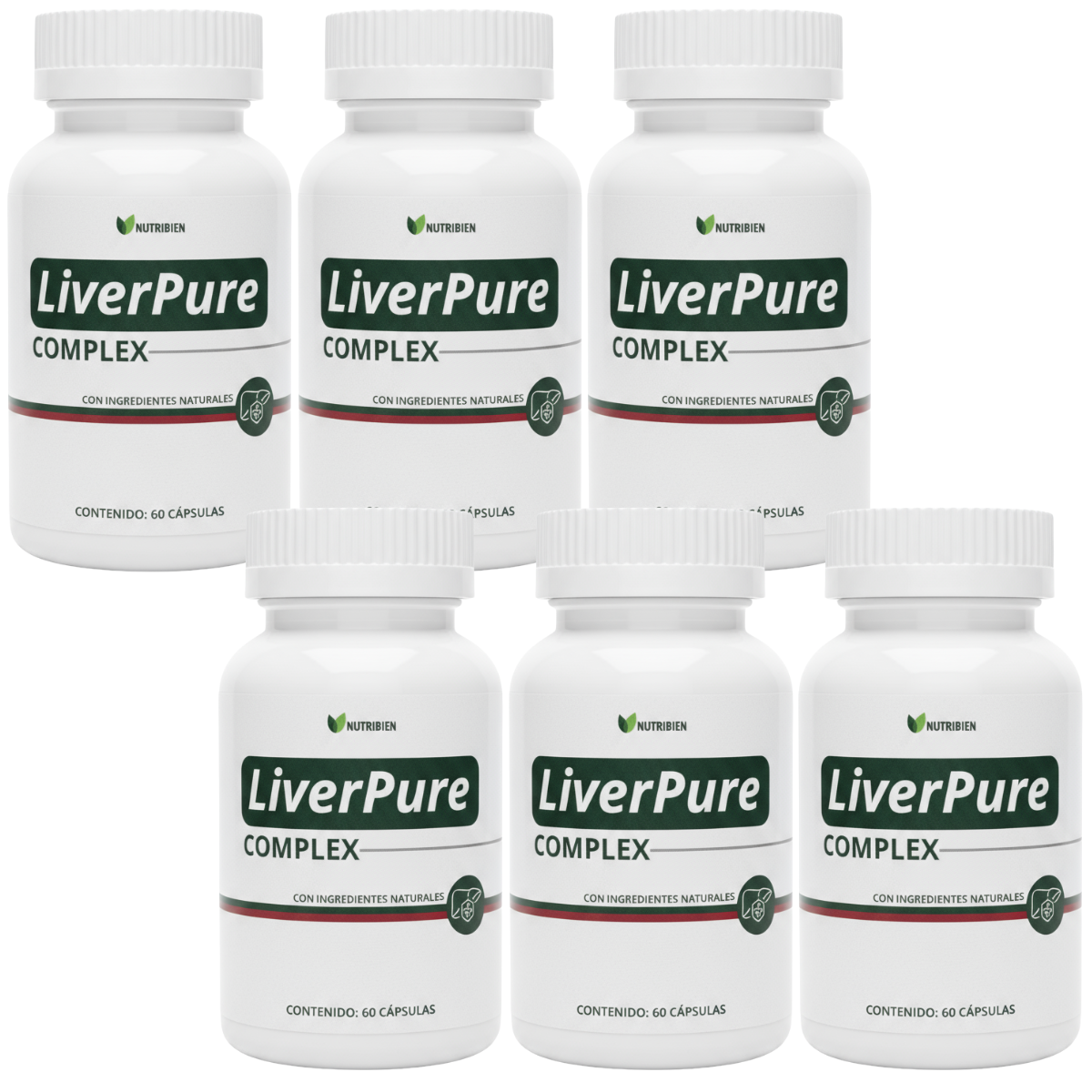 X6 Liver Pure Hígado Graso (Pack 6 Frascos)