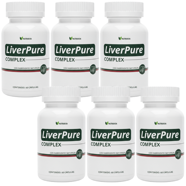 X6 Liver Pure Hígado Graso (Pack 6 Frascos)