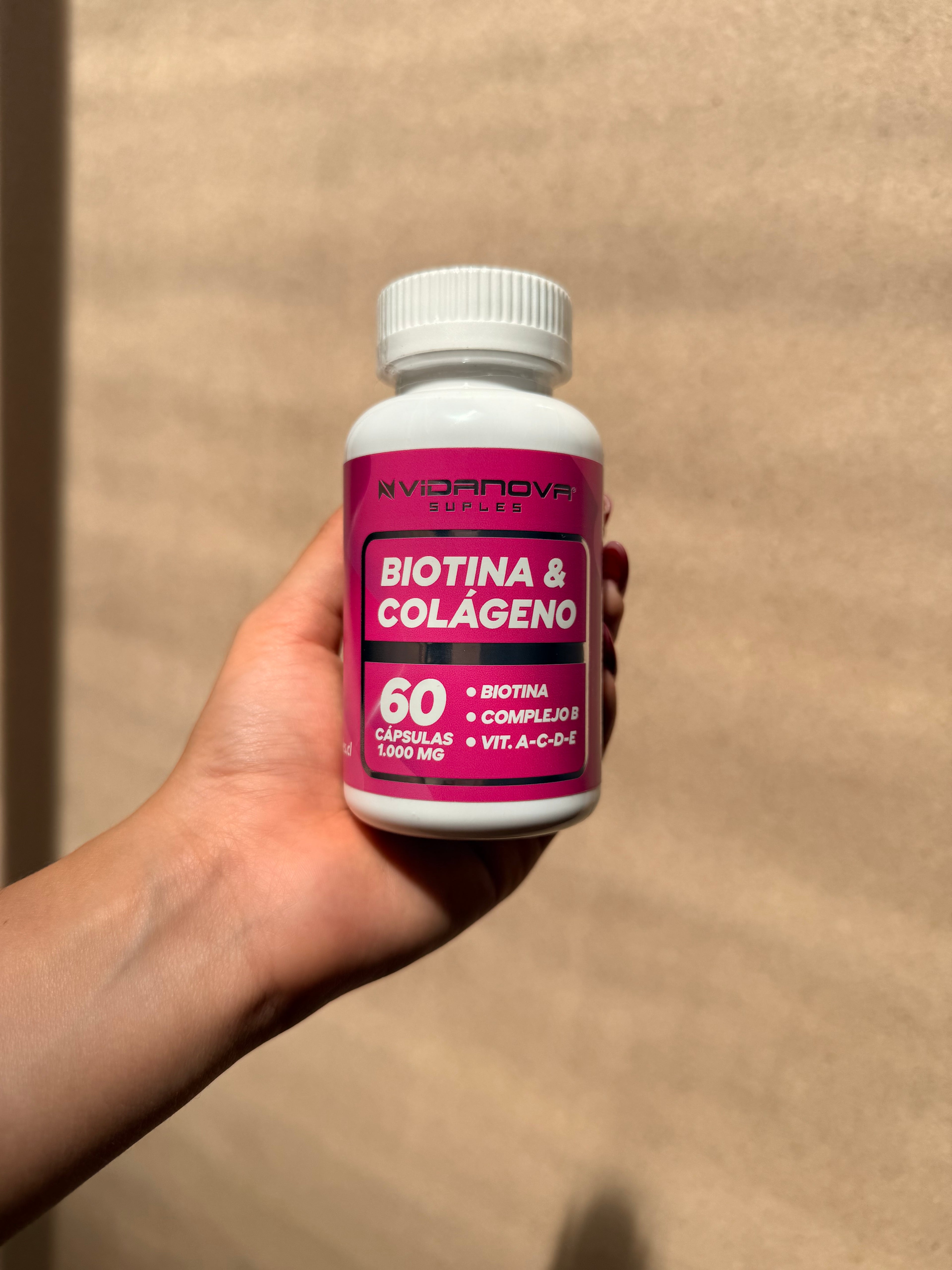 Biotina + Colágeno 1000mg 60 Caps