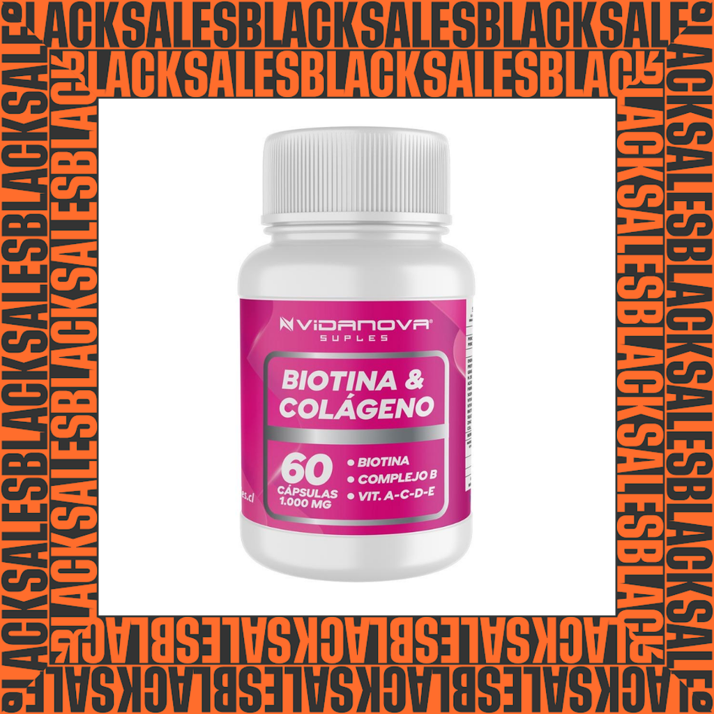 Biotina + Colágeno 1000mg 60 Caps