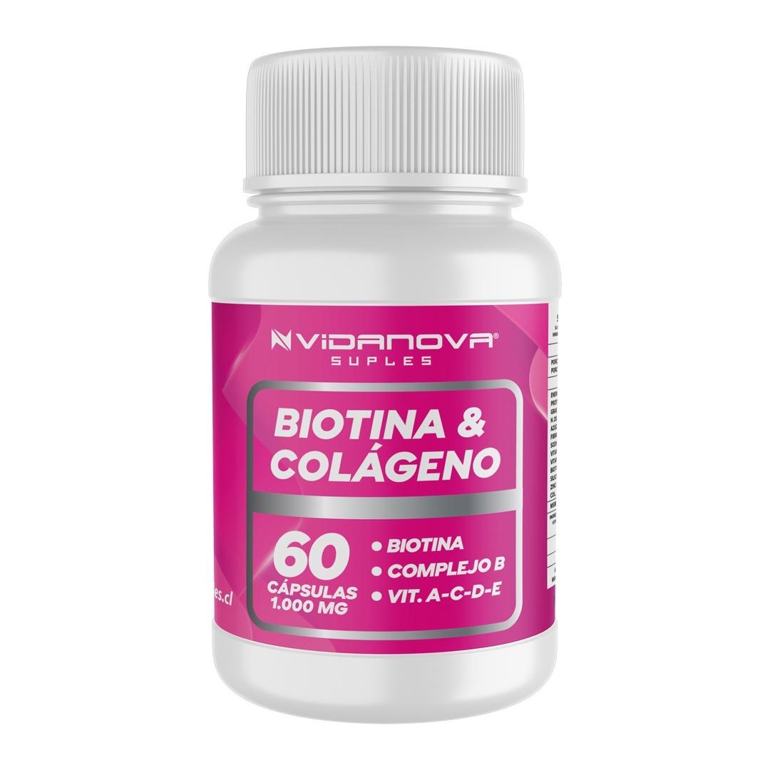 Biotina + Colágeno 1000mg 60 Caps