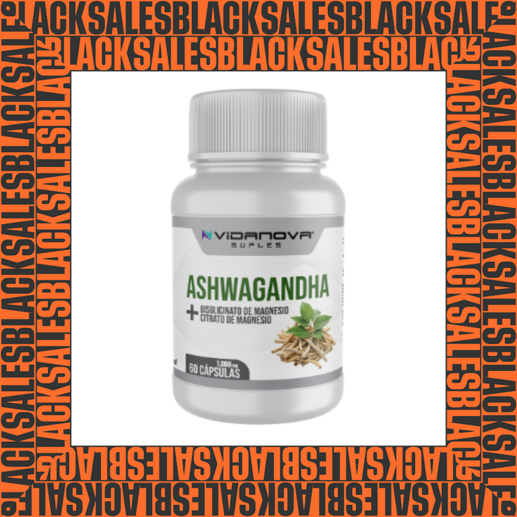 Ashwagandha + Magnesio 1000mg 60 Caps