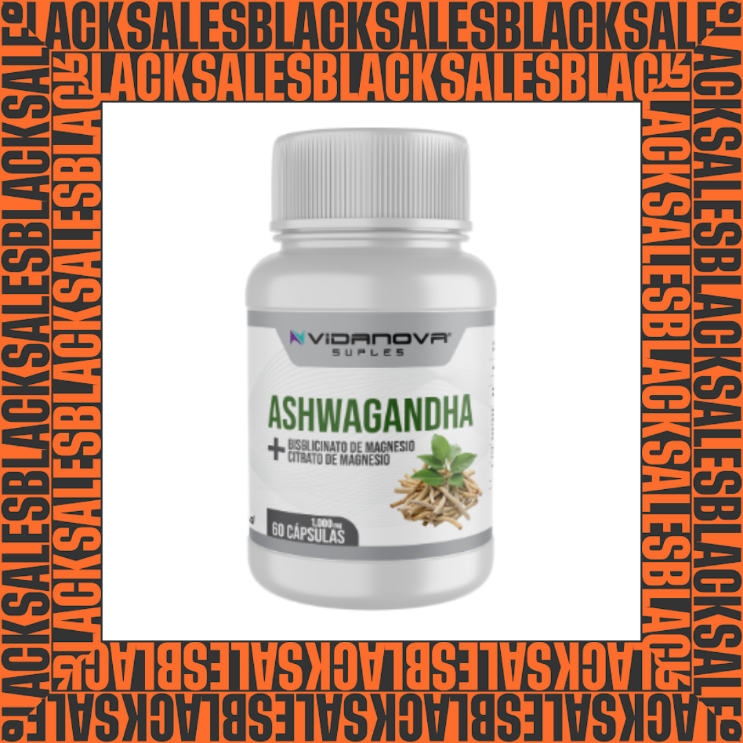 Ashwagandha + Magnesio 1000mg 60 Caps