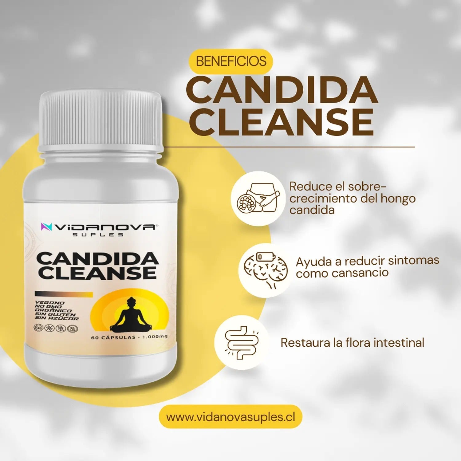 Candida Cleanse 1000mg 60 Caps