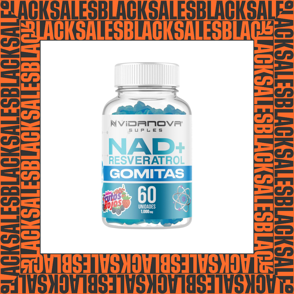 60 Gomitas NAD + Resveratrol 1000mg