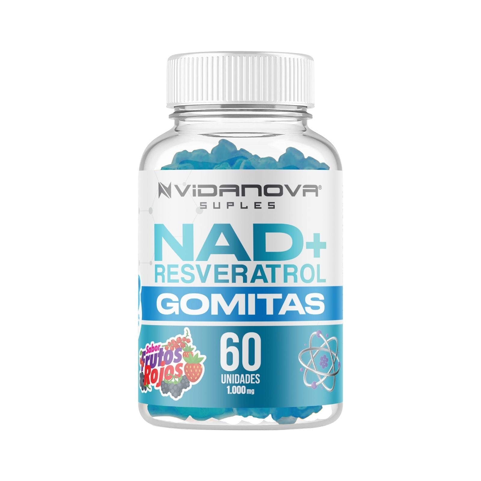 60 Gomitas NAD + Resveratrol 1000mg