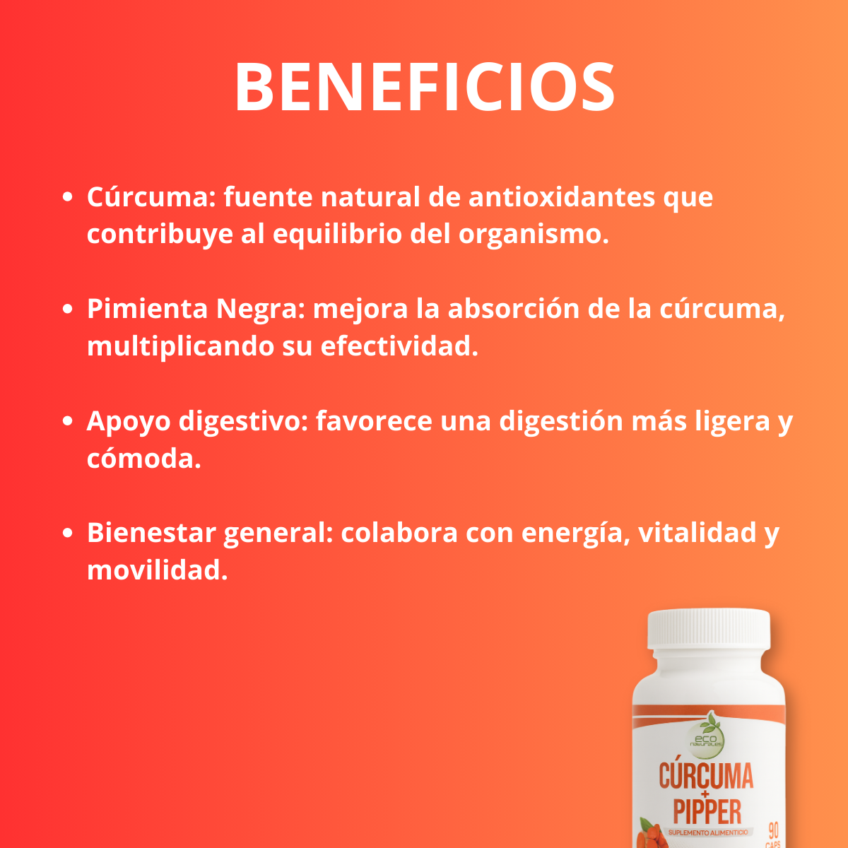Cúrcuma y Pimienta Negra