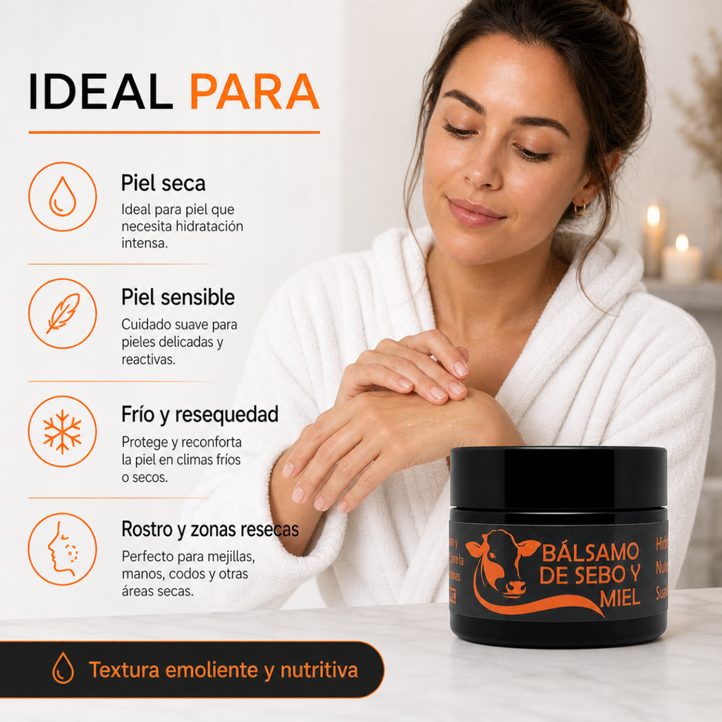 Bálsamo Facial Sebo de Res y Miel 50ml