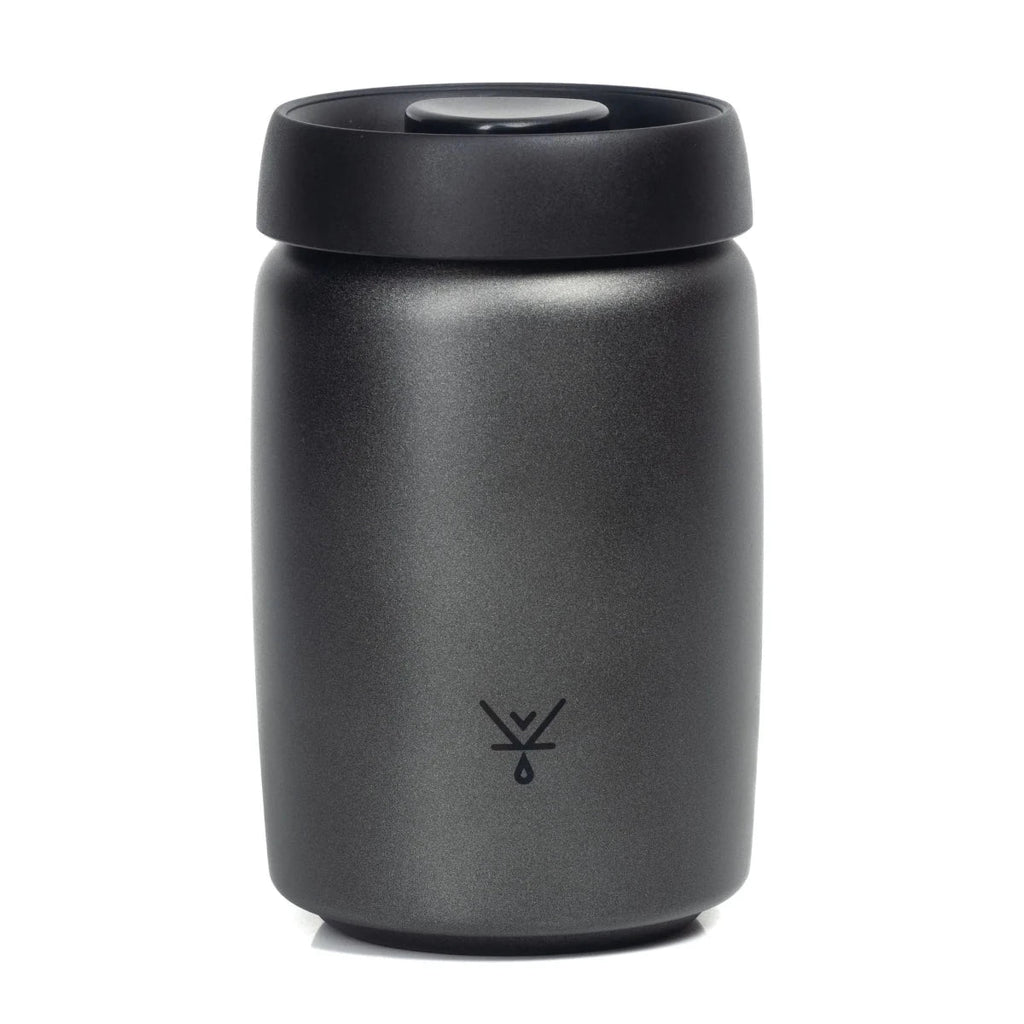 Vacuum Coffee Canister 500g acero inoxidable negro